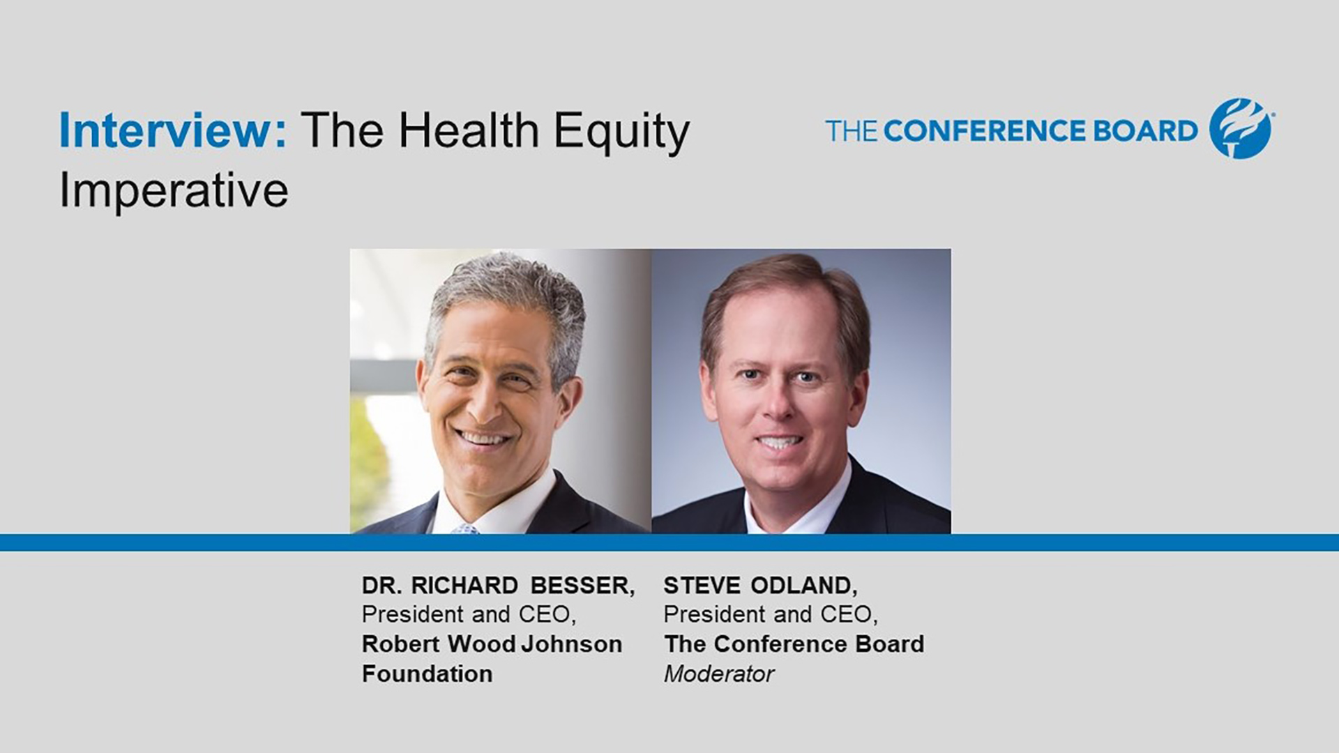 Building a More Civil & Just Society: Session G - The Health Equity Imperative. 30 Mins